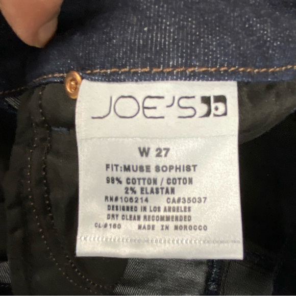 Joe's Muse Womens Sophist Flare Dark Wash Denim Jeans Size 27 - Picture 12 of 13